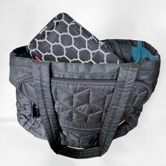 Skip Hop Forma Diaper Tote Bag Black Lightweight Large Capacity Shoulder Nappy - Picture 15 of 15